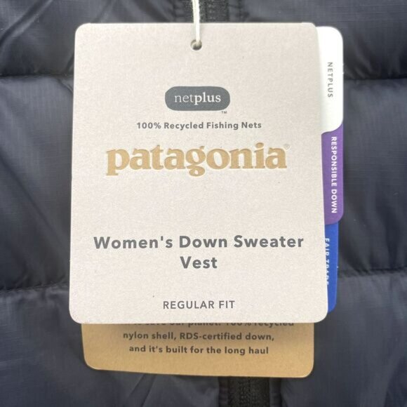 Patagonia Down Sweater Vest Women XL Black Puffer Insulated Quilt Jacket… - Picture 2 of 14